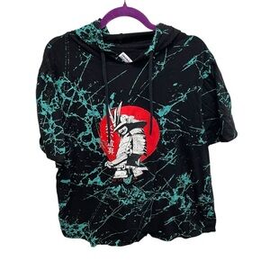 Original gravity Samurai ninja shirt with hood men’s large